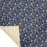 Printed Quilted Cotton ELONA / HILALI Navy / Caramel